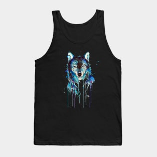 Splash artwork Wolf Tank Top